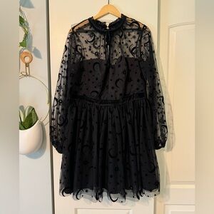 Fun dress from Unique Vintage with velvet moon and stars details! Size 1X/16